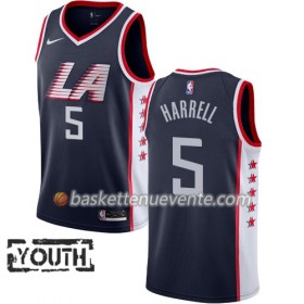 Maillot Basket Los Angeles Clippers Montrezl Harrell 5 2018-19 Nike City Edition Navy Swingman - Enfant